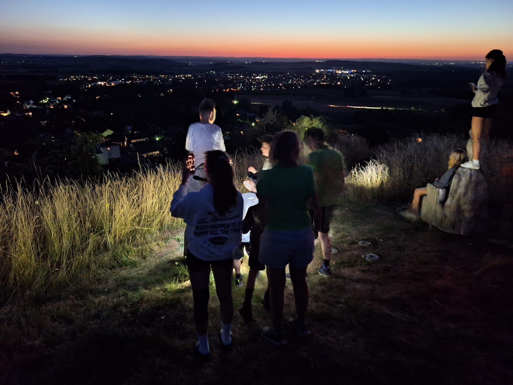 Schaftstallübernachtung 2026 – Aussicht bei Sonnenuntergang